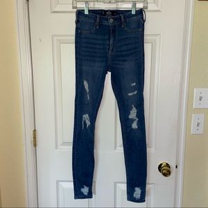 Hollister high rise stretch ripped jean legging 3R